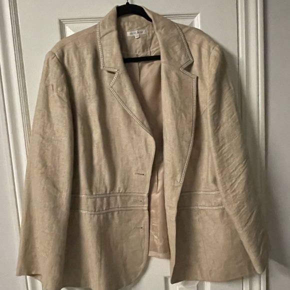 Linen Blend Suit Jacket - Picture 2 of 3